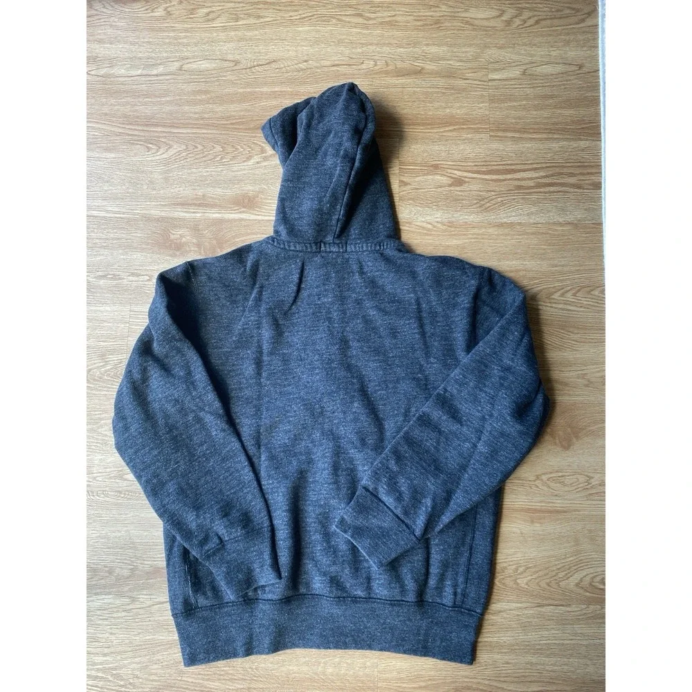 Polo Ralph Lauren Zip Up Hoodie Size M Heather Charcoal Dark Gray White Pony